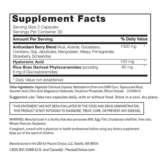 Hyaluronic Acid + Ceramide Dietary Supplement