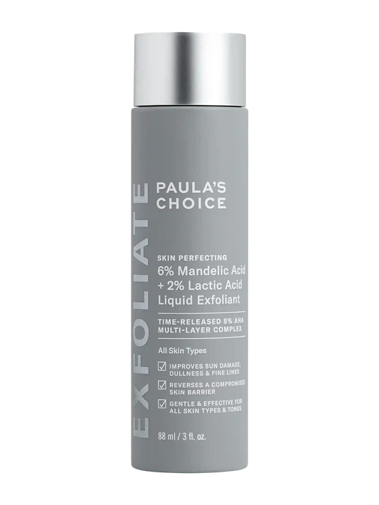 Limited-Edition Silver Cap 6% Mandelic Acid + 2% Lactic Acid Liquid Exfoliant